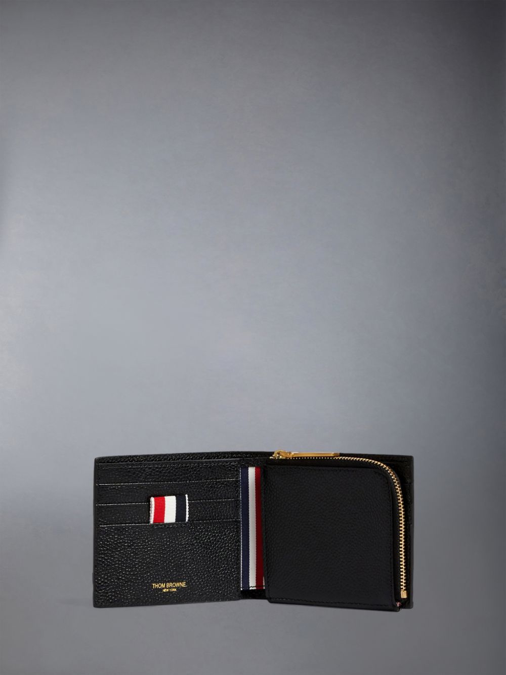 Thom Browne Pebble Grain Coin Purse Bifold レディース 財布 黒 | GSK13C29093