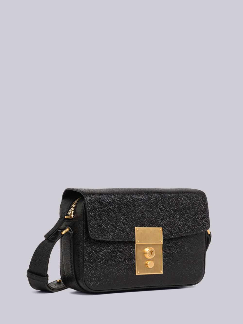 Thom Browne Pebble Grain Leather Mr. Camera メンズ ツールバッグ 黒 | MVV27G81470