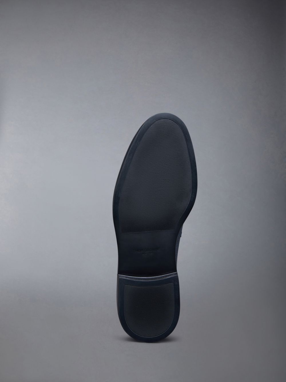Thom Browne Pebble Grain Leather Rubber Sole Penny メンズ ローファー 青 | JEQ23T03001