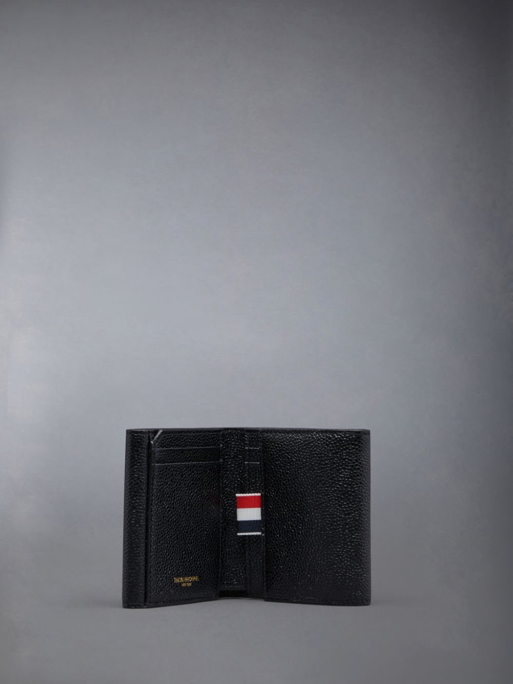 Thom Browne Pebble Grain Leather Small Purse With Coin Compartment メンズ 財布 黒 | JHK98U26983
