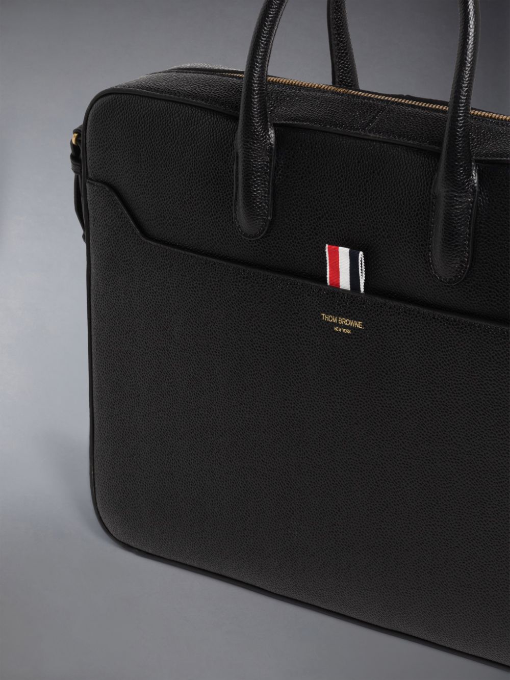 Thom Browne Pebble Grain Leather レディース ビジネスバッグ 黒 | QJX77R01100