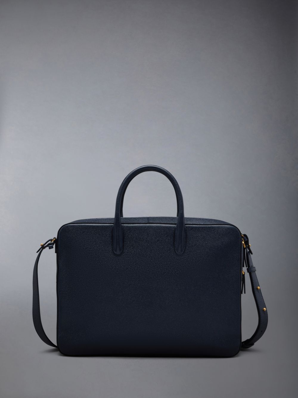 Thom Browne Pebble Grain Leather メンズ ビジネスバッグ 青 | RDI74H71414