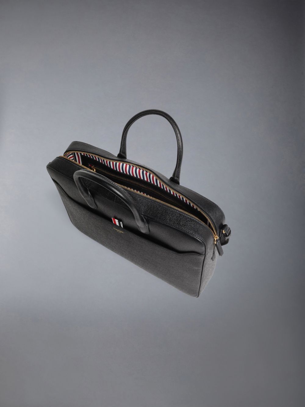 Thom Browne Pebble Grain Leather メンズ ビジネスバッグ 黒 | UCW11T02324