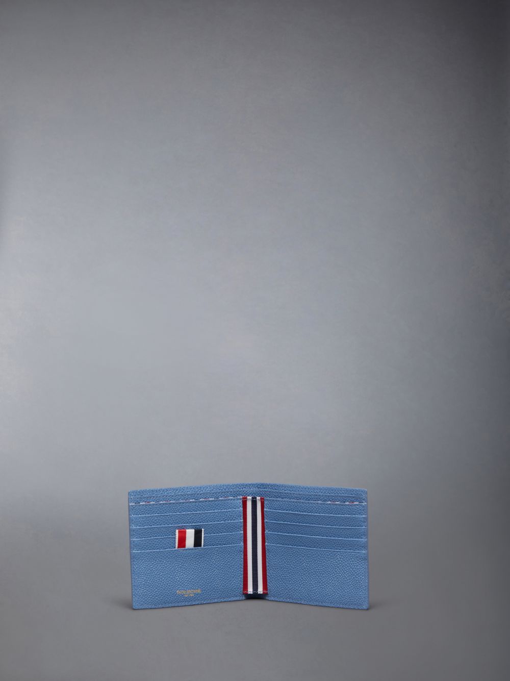 Thom Browne Pebble Grain Rose 4-Bar Bifold レディース カードケース 青 | GAO68E74188