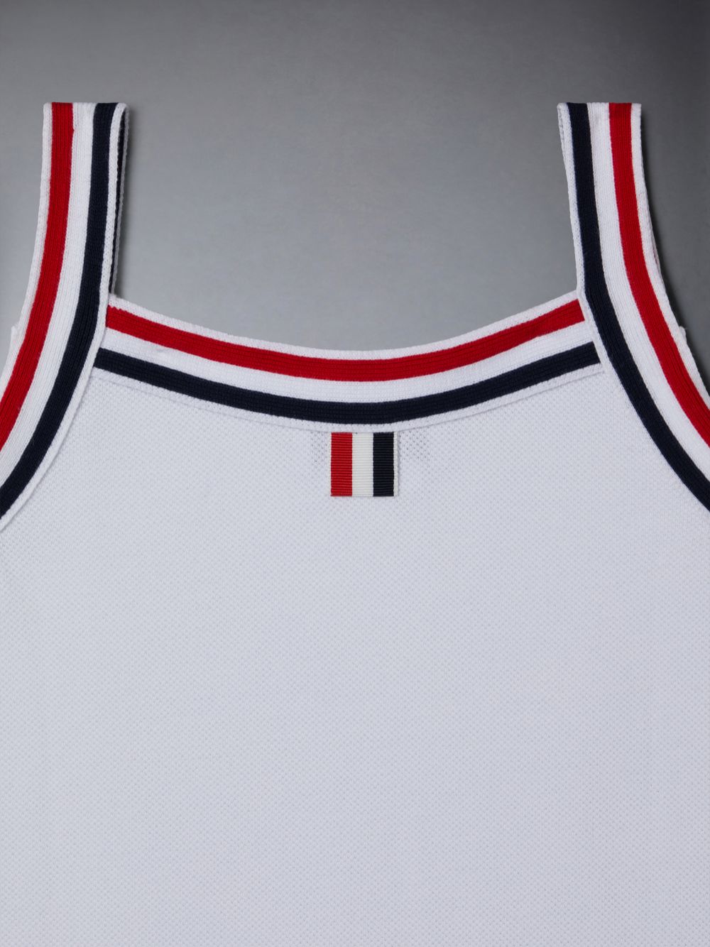 Thom Browne Pique Pleated Tank ガール ワンピース 白 | CYF35P09551