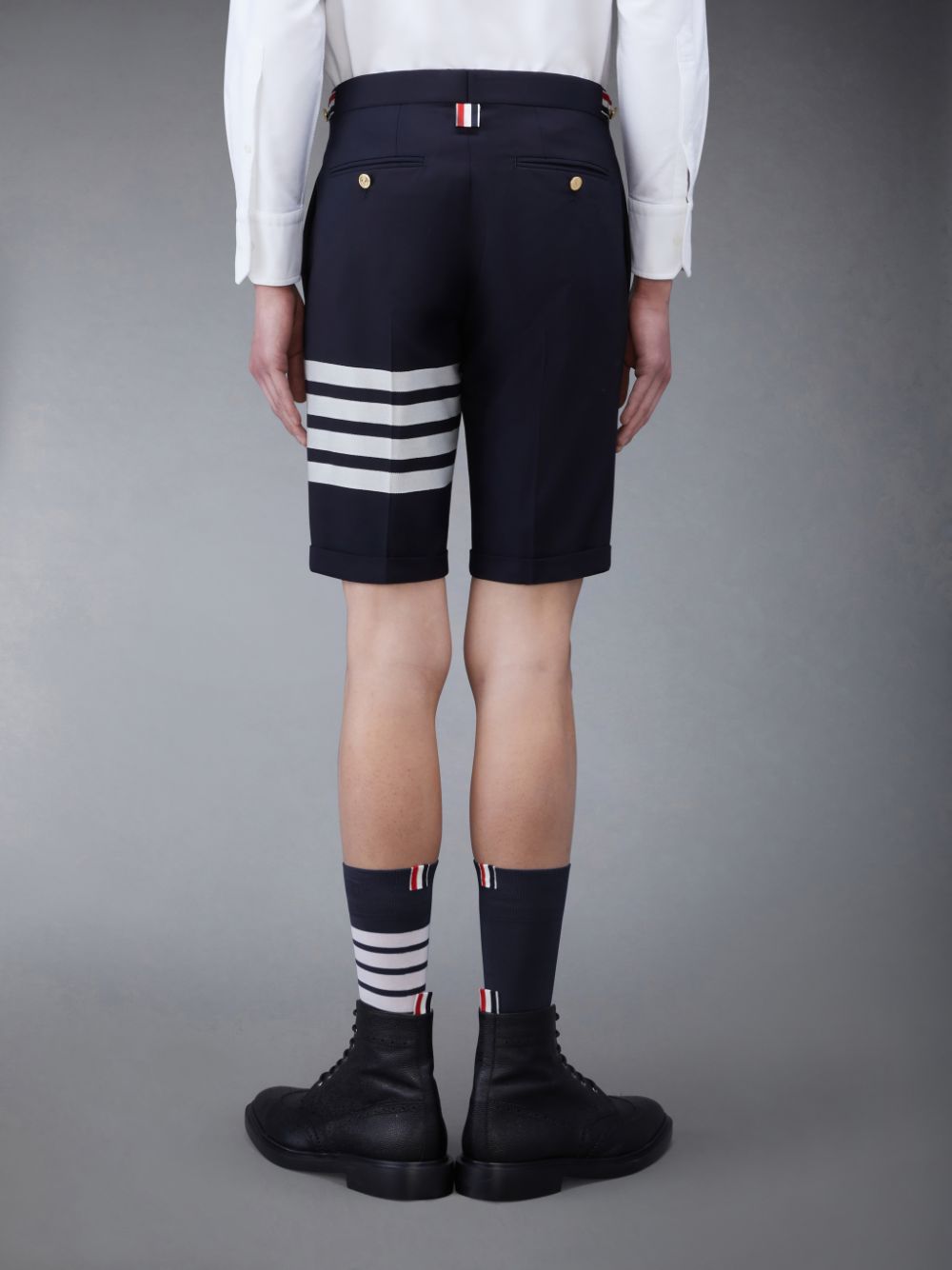 Thom Browne Plain Weave 4-Bar Low Rise メンズ ショートパンツ 青 | MUH06E88639