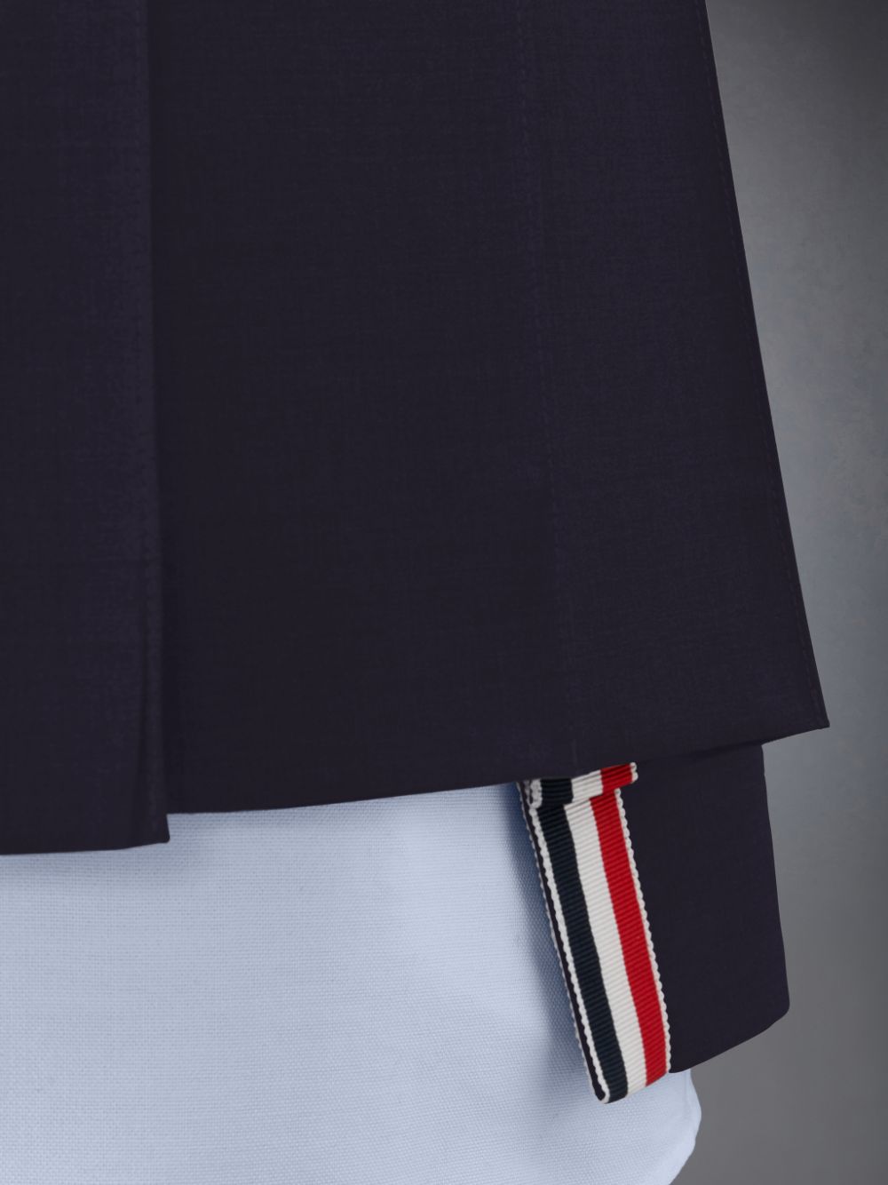 Thom Browne Plain Weave 4-Bar Pleated Mini レディース スカート 青 | CQM90Z23704