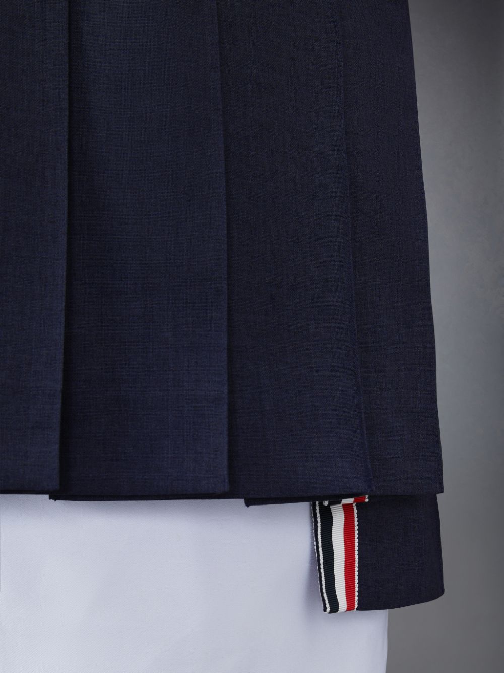 Thom Browne Plain Weave School Uniform Pleated Mini レディース スカート 青 | ZCR56V37420