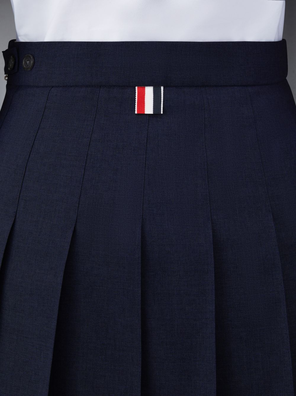 Thom Browne Plain Weave School Uniform Pleated Mini レディース スカート 青 | ZCR56V37420