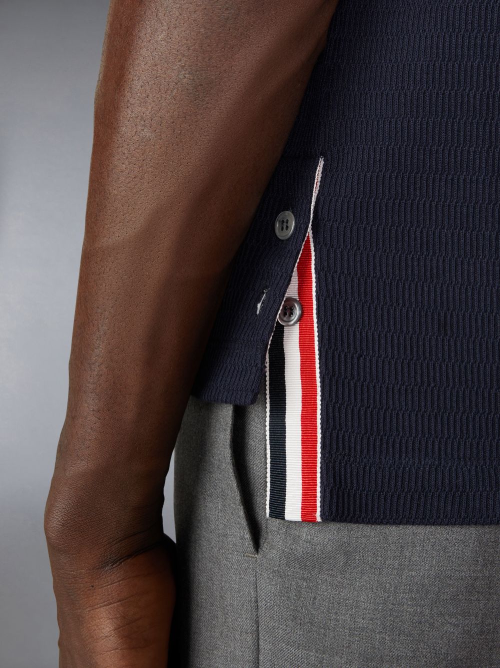 Thom Browne Pointelle Cotton メンズ シャツ 青 | WEG58M52989