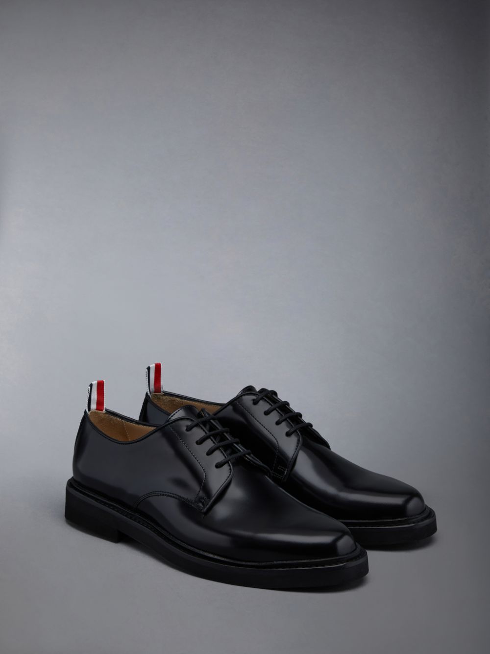 Thom Browne Polished Calf Uniform レディース オックスフォードシューズ 黒 | VPK18D96301