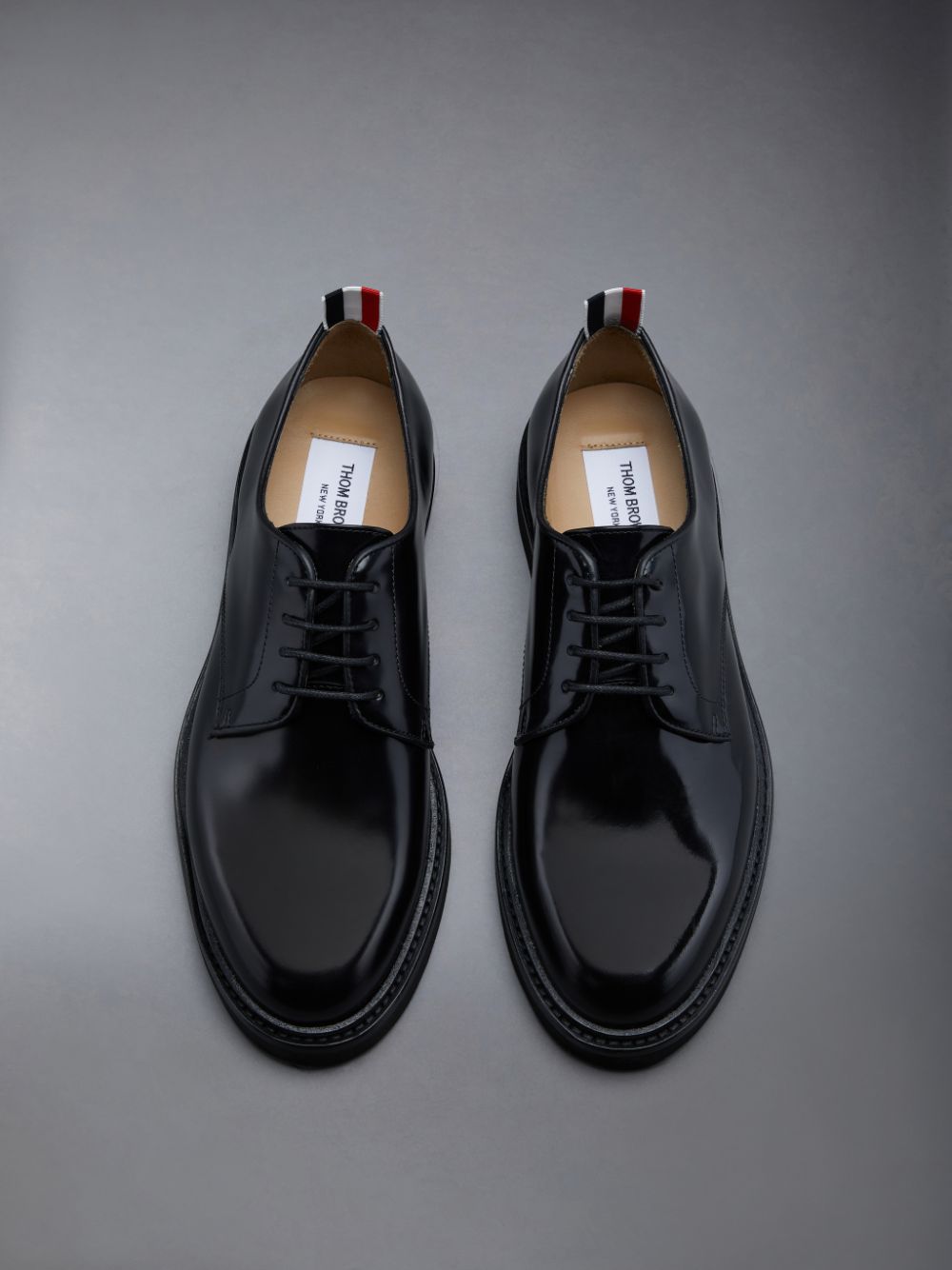 Thom Browne Polished Calf Uniform レディース オックスフォードシューズ 黒 | VPK18D96301