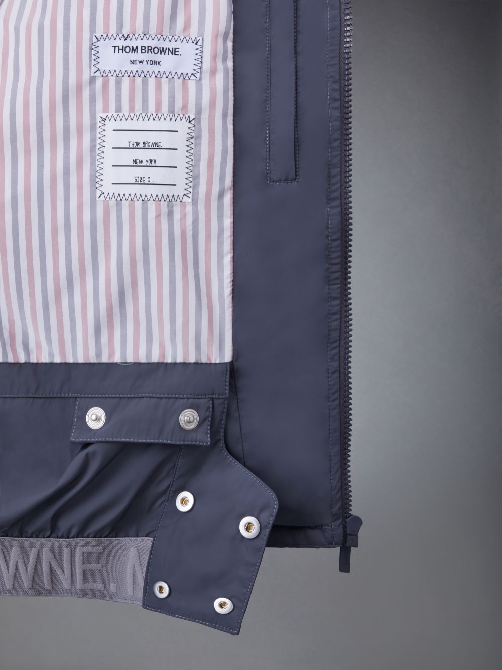 Thom Browne Poly Twill 4-Bar Down Ski メンズ ジャケット グレー | VKU15J54054