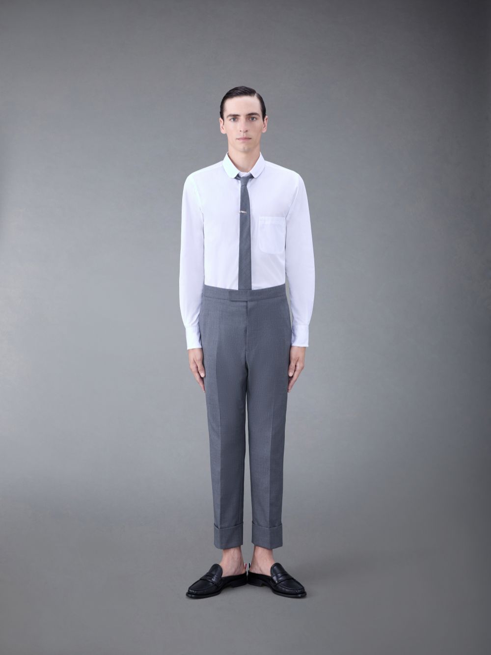 Thom Browne Poplin Tipping メンズ シャツ 白 | EUO69N63360