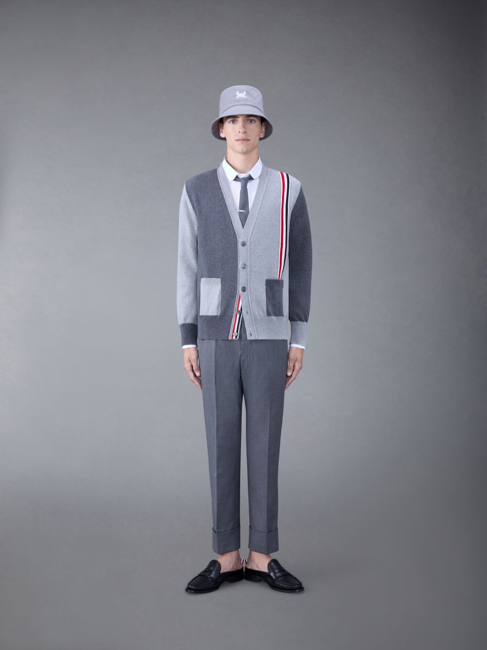 Thom Browne Poplin Tipping メンズ シャツ 白 | EUO69N63360