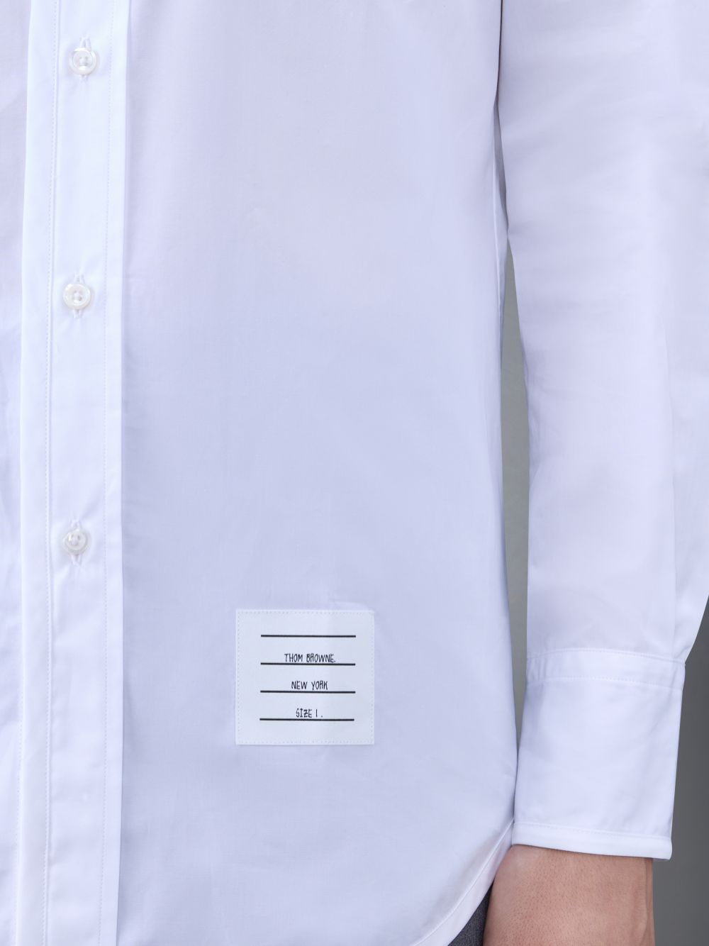 Thom Browne Poplin Tipping メンズ シャツ 白 | EUO69N63360