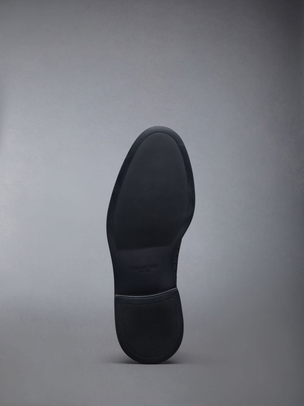 Thom Browne Rubber Sole 3-Bow Longwing レディース ブローグシューズ 黒 | MEG60A39808