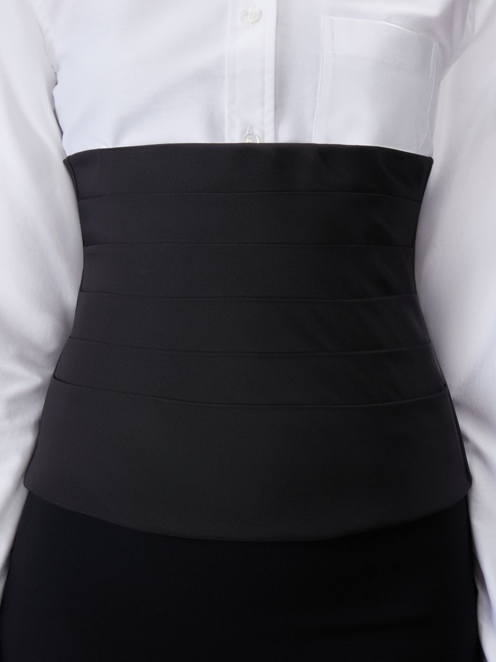 Thom Browne Silk Faille Cummerbund Corset レディース コルセット 黒 | YLB91P26073