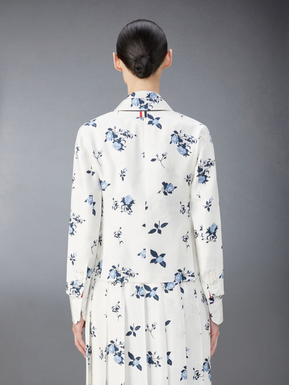 Thom Browne Silk Floral Slim Fit Sport レディース コート 白 | OKP24Q46989