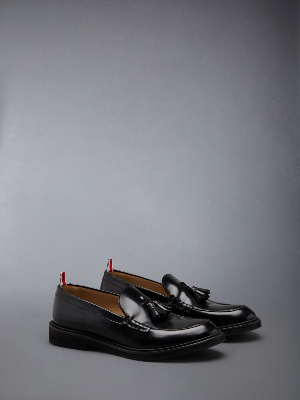 Thom Browne Spazzolato Tassel メンズ ローファー 黒 | CND83T03303