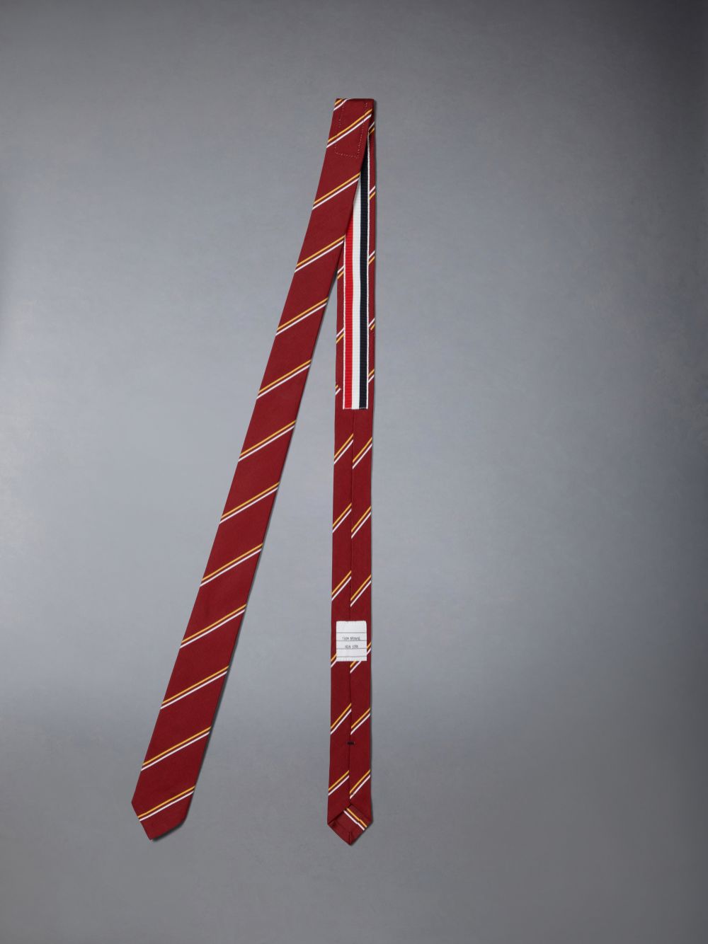 Thom Browne Stripe Mogador Classic メンズ ネクタイ 赤 | MVP08U81806