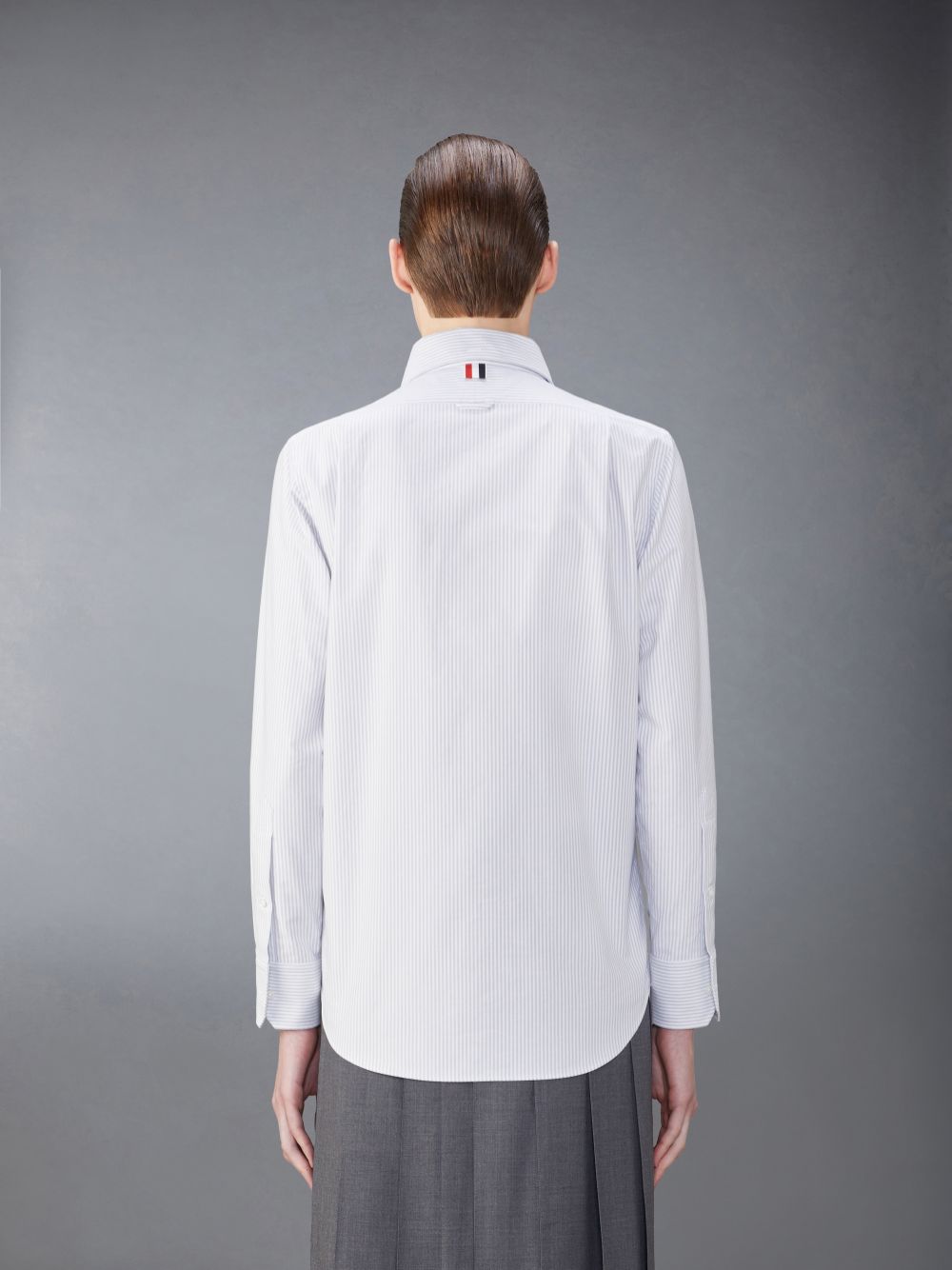 Thom Browne Stripe Oxford Rose メンズ シャツ グレー | VTH81W74584