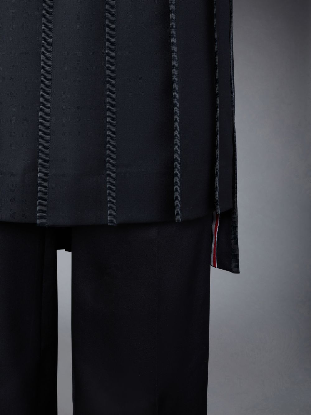 Thom Browne Super 120's Collage Pleated Trouser メンズ スカート 黒 | XBO07M22230
