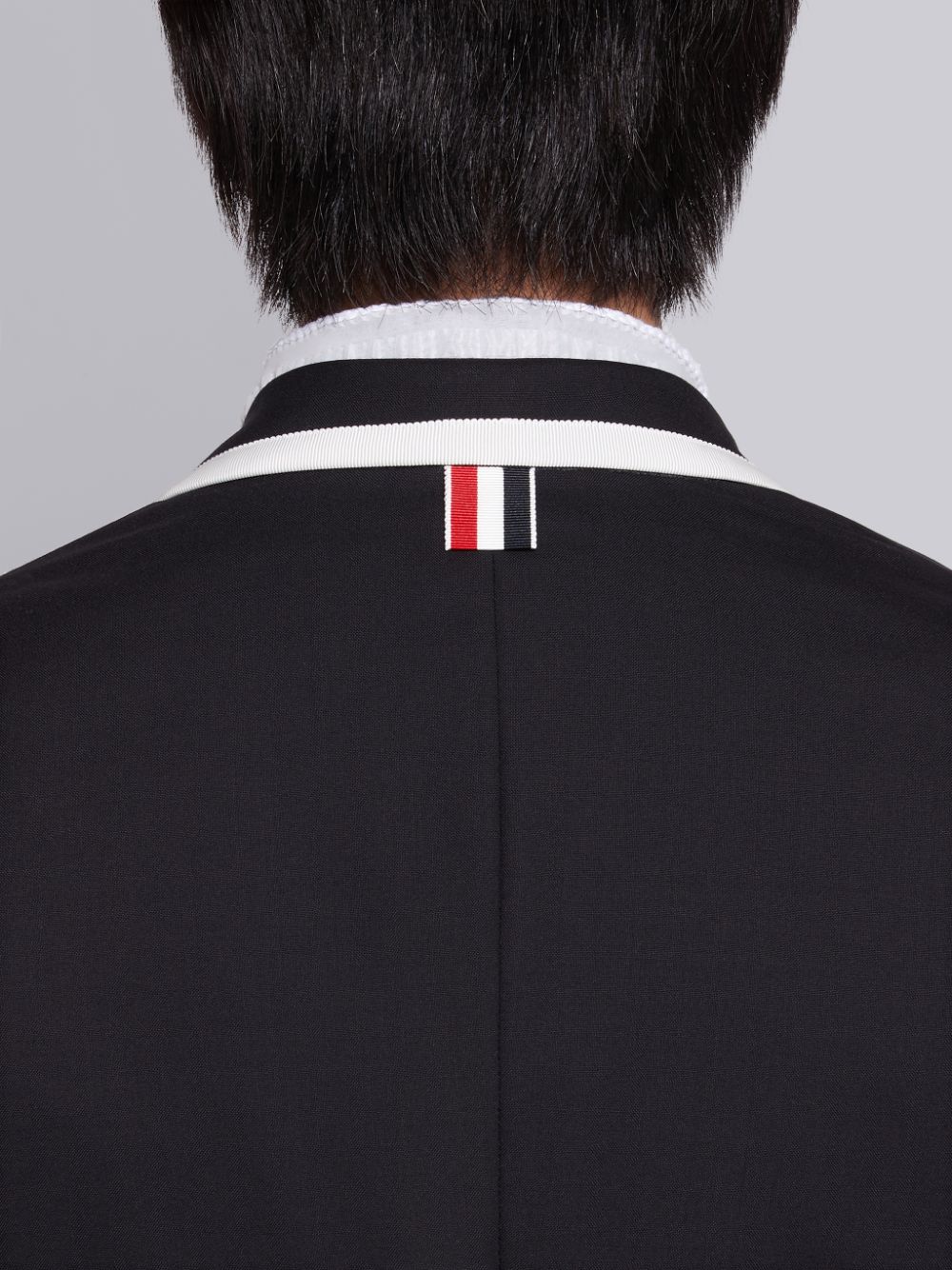 Thom Browne Super 120s Plain Weave Wide Lapel レディース ジャケット 黒 | IWE20T75893
