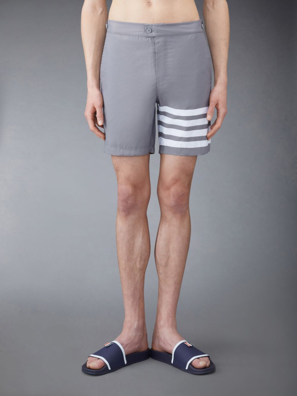 Thom Browne Swim Tech 4-Bar メンズ ボードショーツ グレー | RPZ65U49462