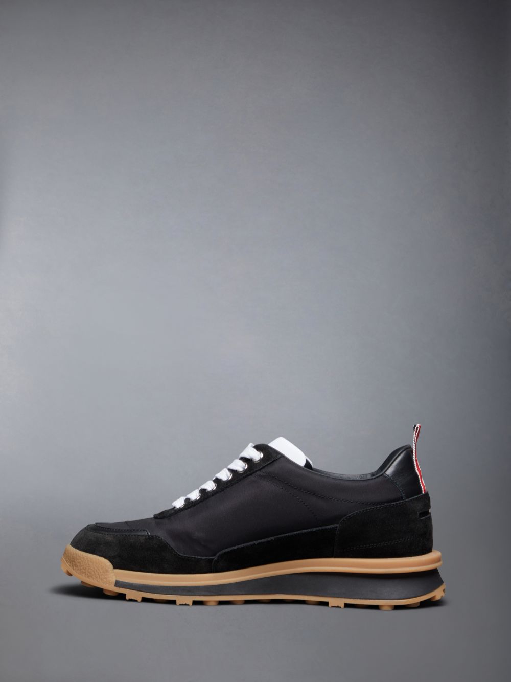 Thom Browne Tech Nylon Alumni レディース スニーカー 黒 | ELN33O40695