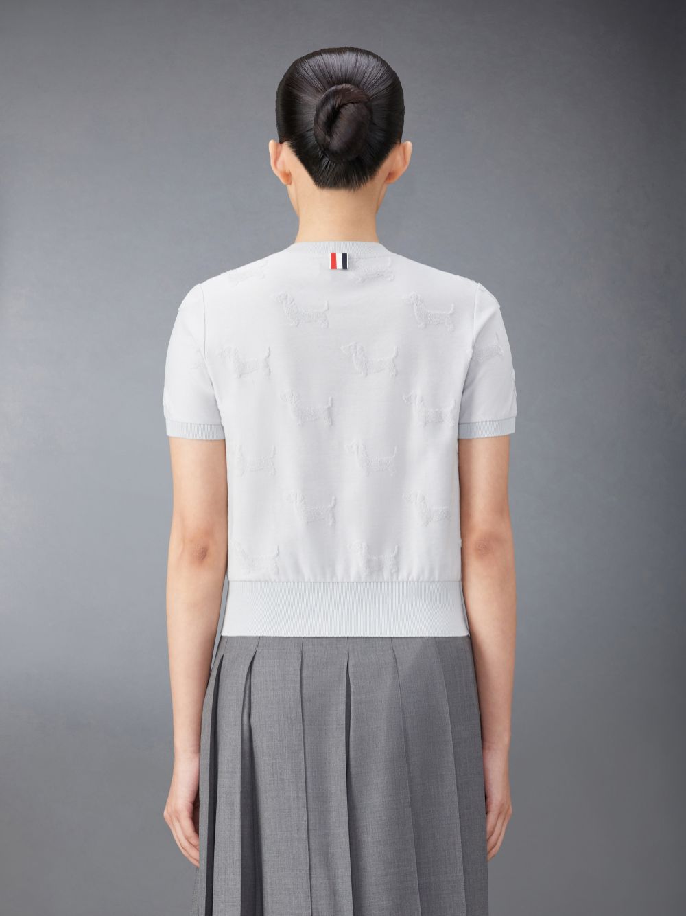 Thom Browne Terry Jacquard Hector レディース Tシャツ グレー | DKU14G96915
