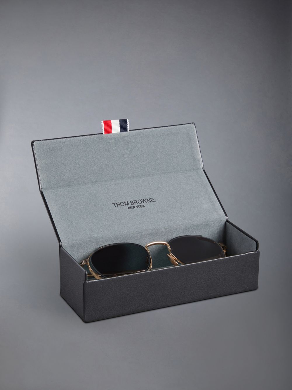 Thom Browne Titanium Round レディース サングラス 黒 | CBK88O15740