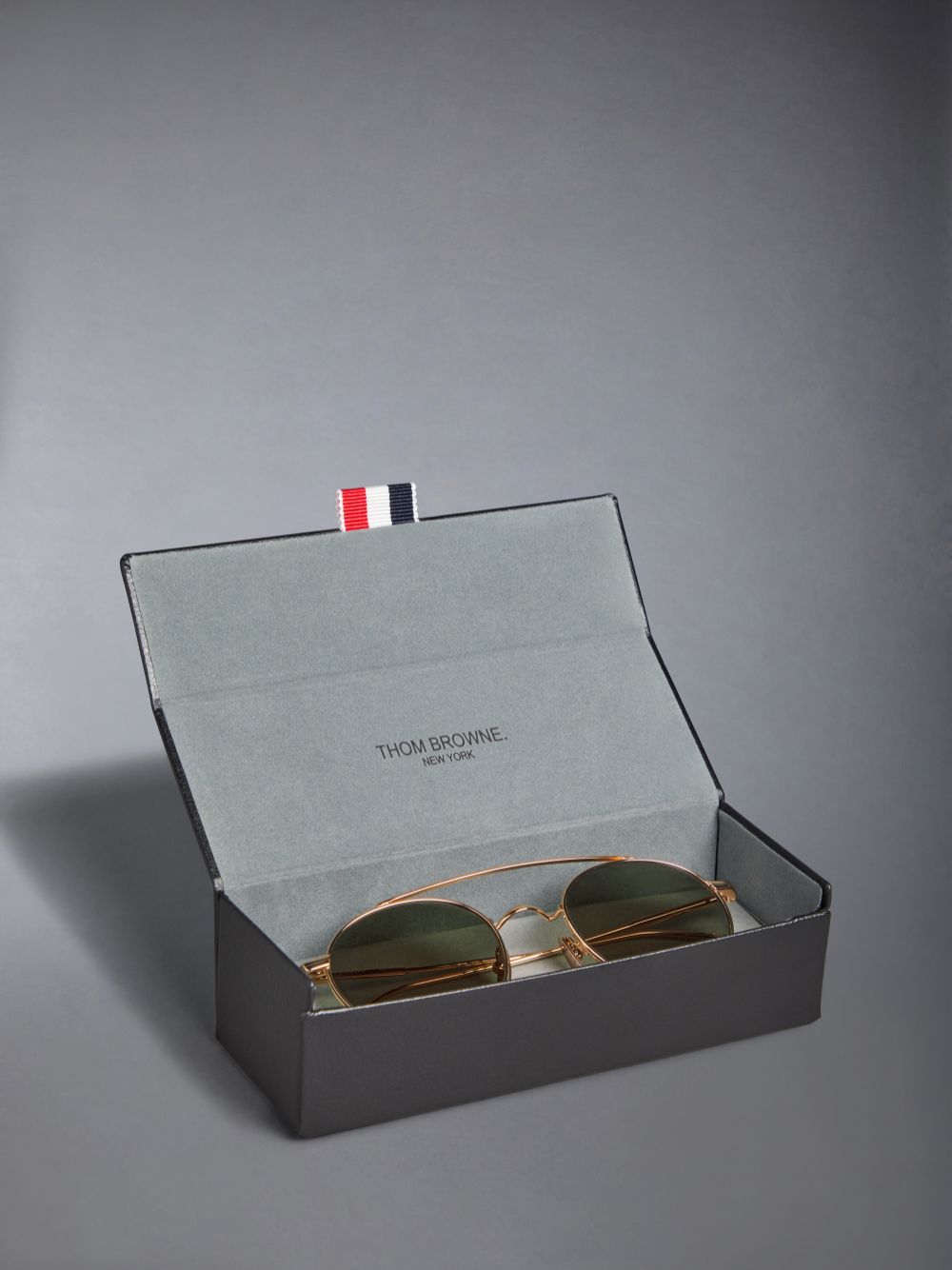 Thom Browne Titanium Round メンズ サングラス ゴールド | EUD36J46870