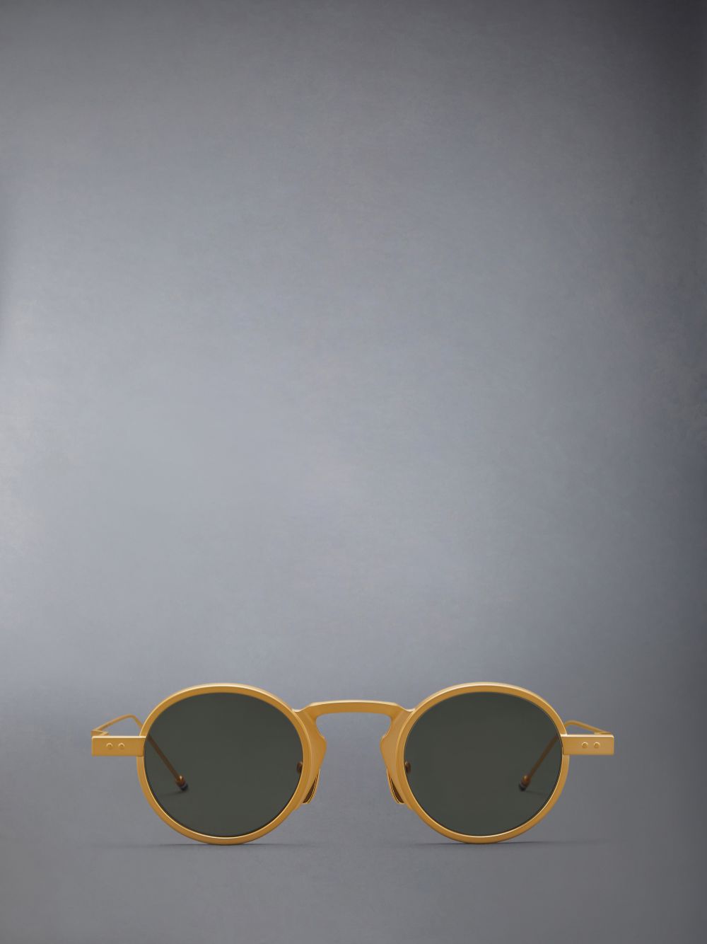 Thom Browne Titanium Round レディース サングラス ゴールド | SZA99Z32118