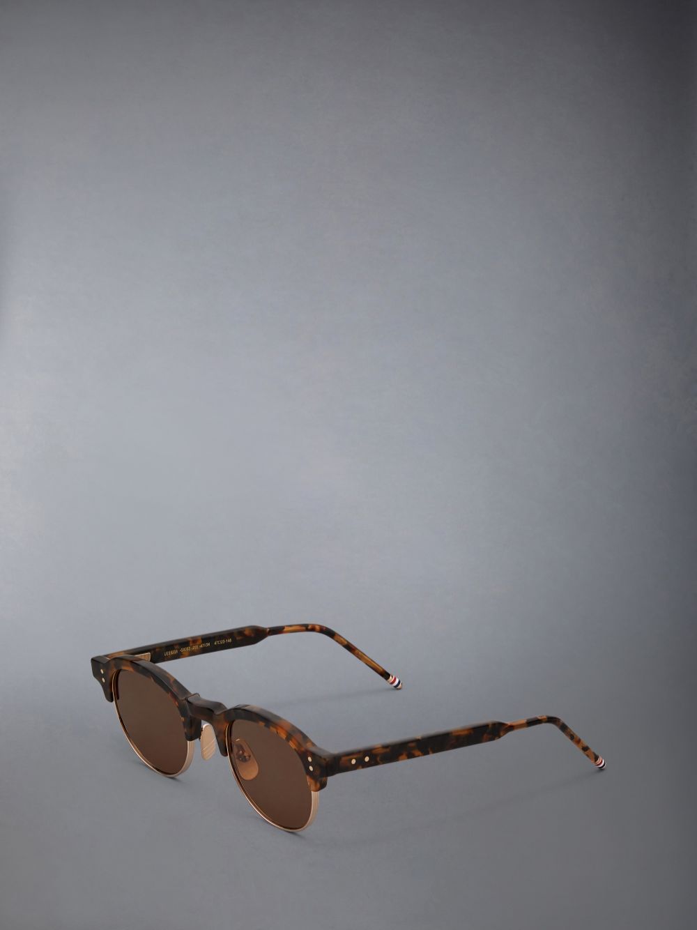 Thom Browne Tokyo Tortoise And 12k Gold Acetate And Titanium Oval レディース サングラス ブラウン | ABD48H80363