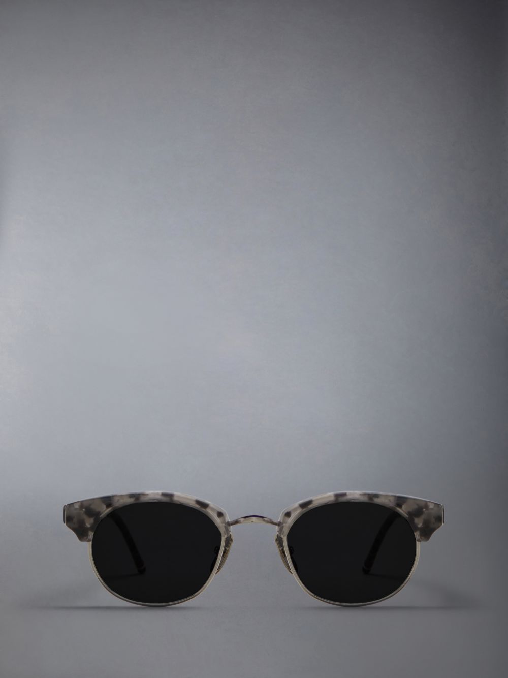 Thom Browne Tortoise Acetate And Titanium Oval レディース サングラス 緑 | LEA21J90715