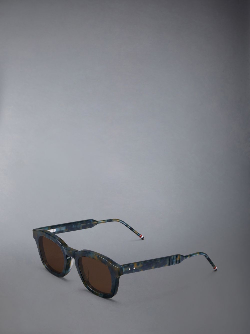 Thom Browne Tortoise Acetate Rectangular メンズ サングラス 青 | XUL20J22623