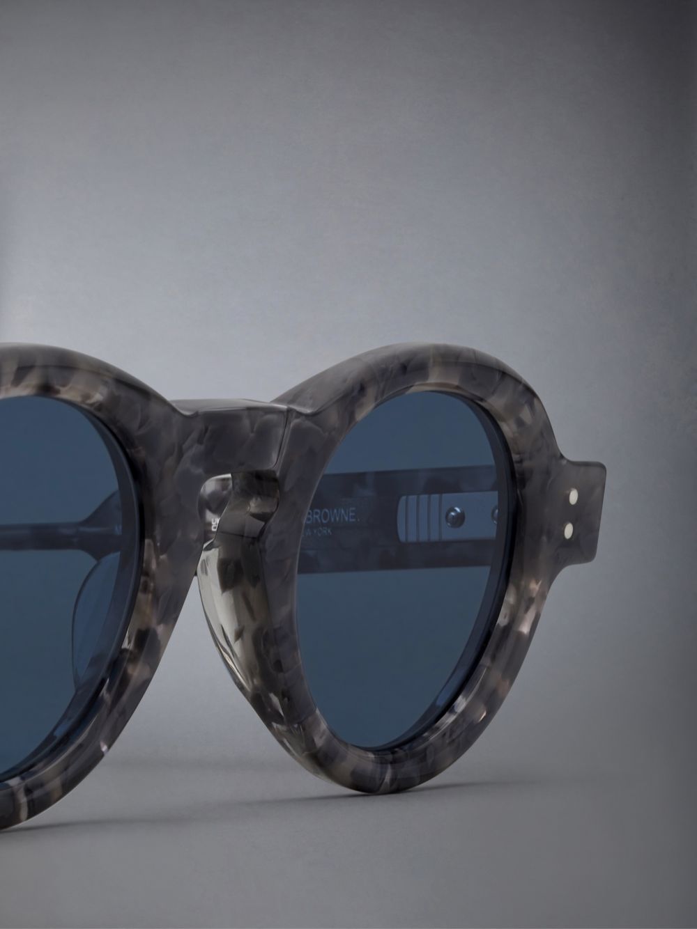 Thom Browne Tortoise Acetate Round レディース サングラス グレー | APU29Z59961
