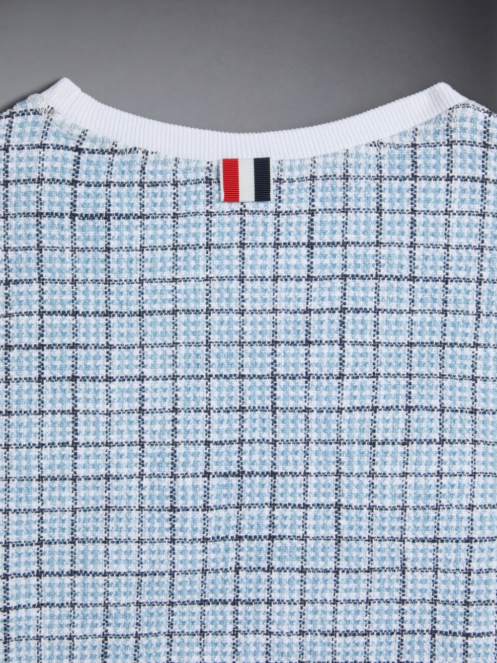 Thom Browne Tweed Jersey Boxy ガール Tシャツ 青 | CWS75C95788