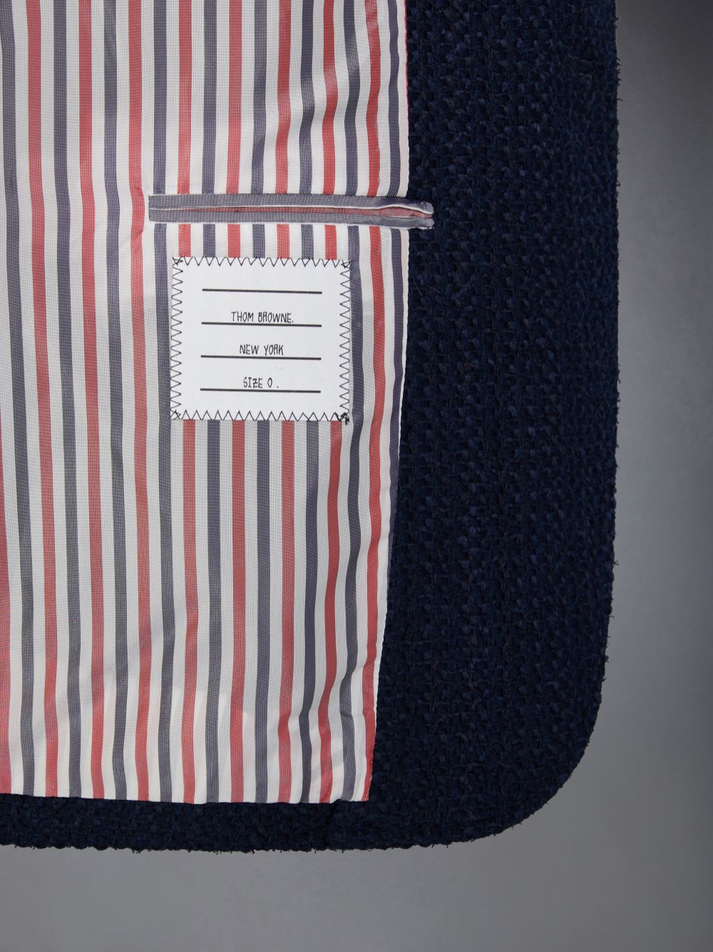 Thom Browne Tweed Unstructured Sack Sport メンズ コート 青 | JWR07E80391