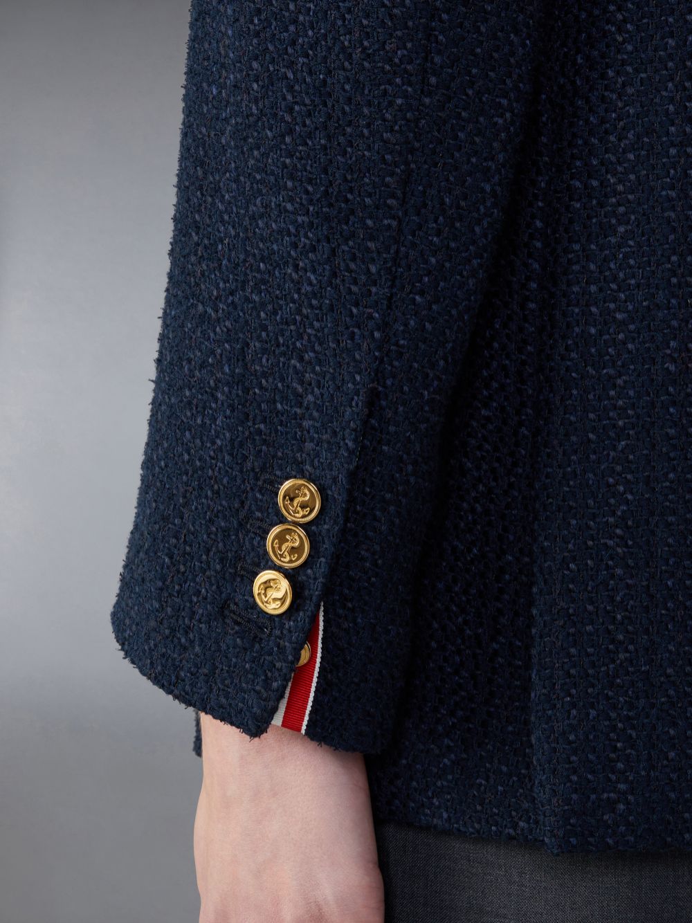 Thom Browne Tweed Unstructured Sack Sport メンズ コート 青 | JWR07E80391
