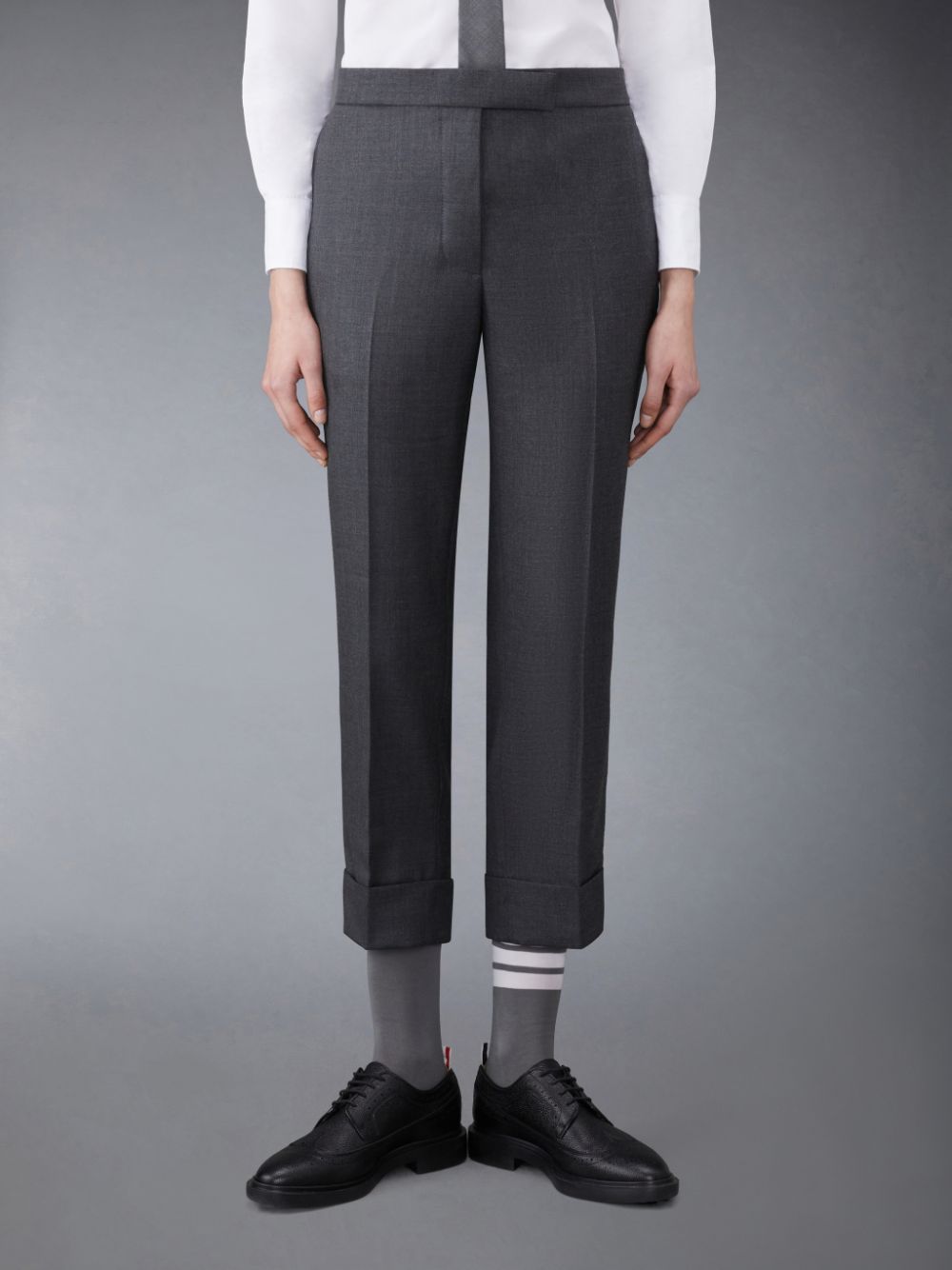 Thom Browne Twill Classic Backstrap レディース パンツ グレー | RUF03W54530