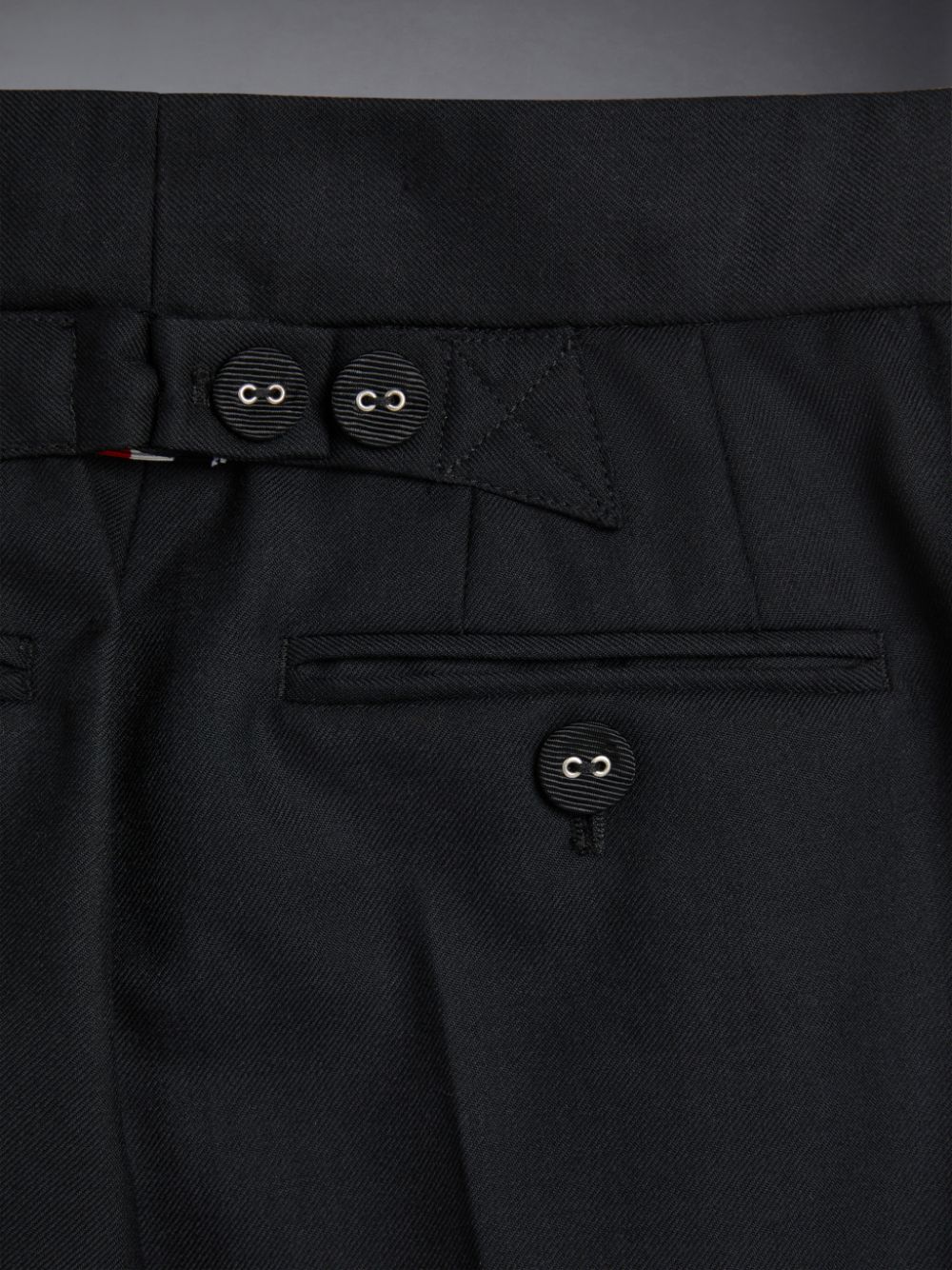 Thom Browne Twill Classic Backstrap ガール パンツ 黒 | MDY65O92389