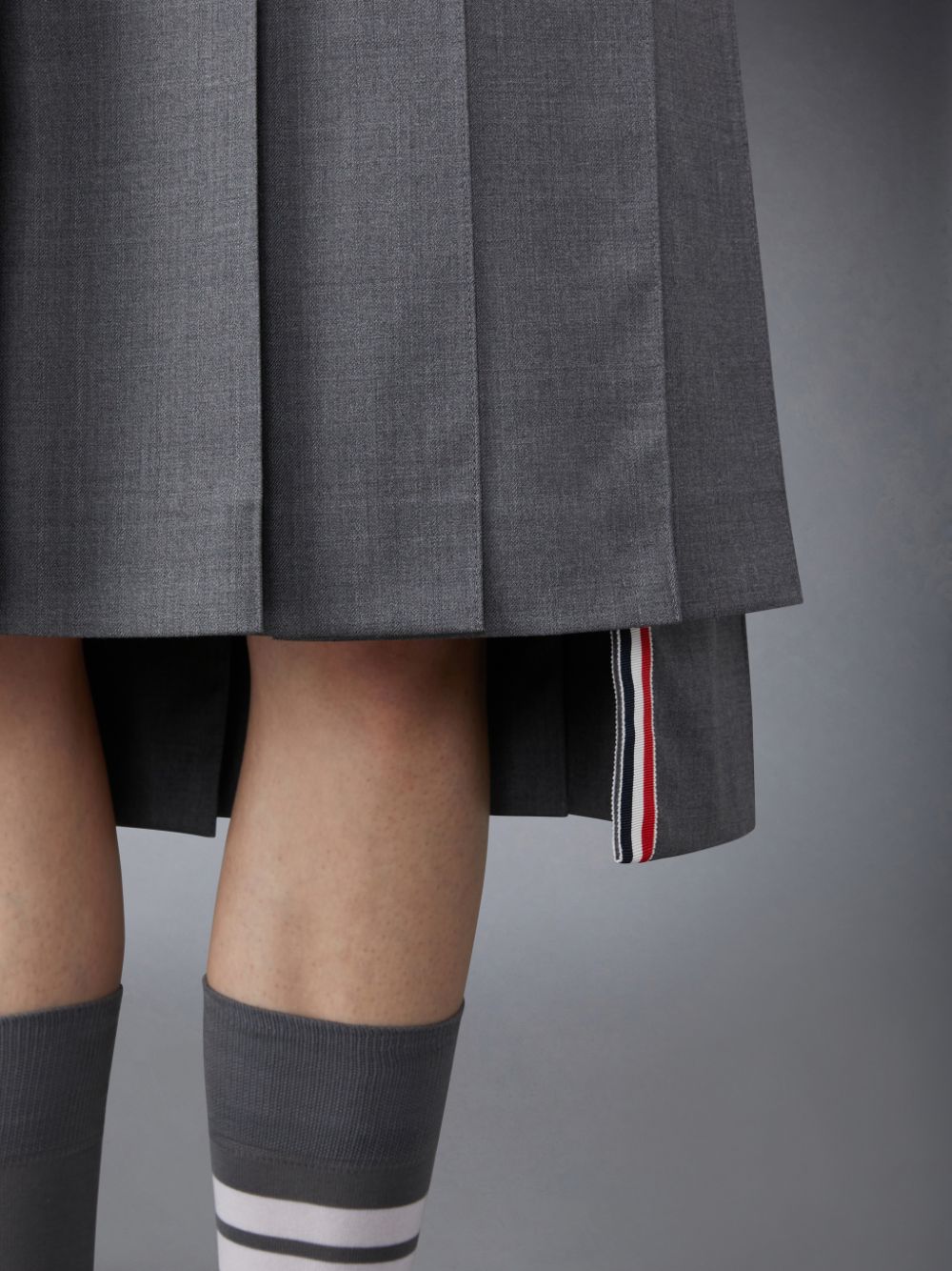 Thom Browne Twill Pleated Midi レディース スカート グレー | NJT06O31332