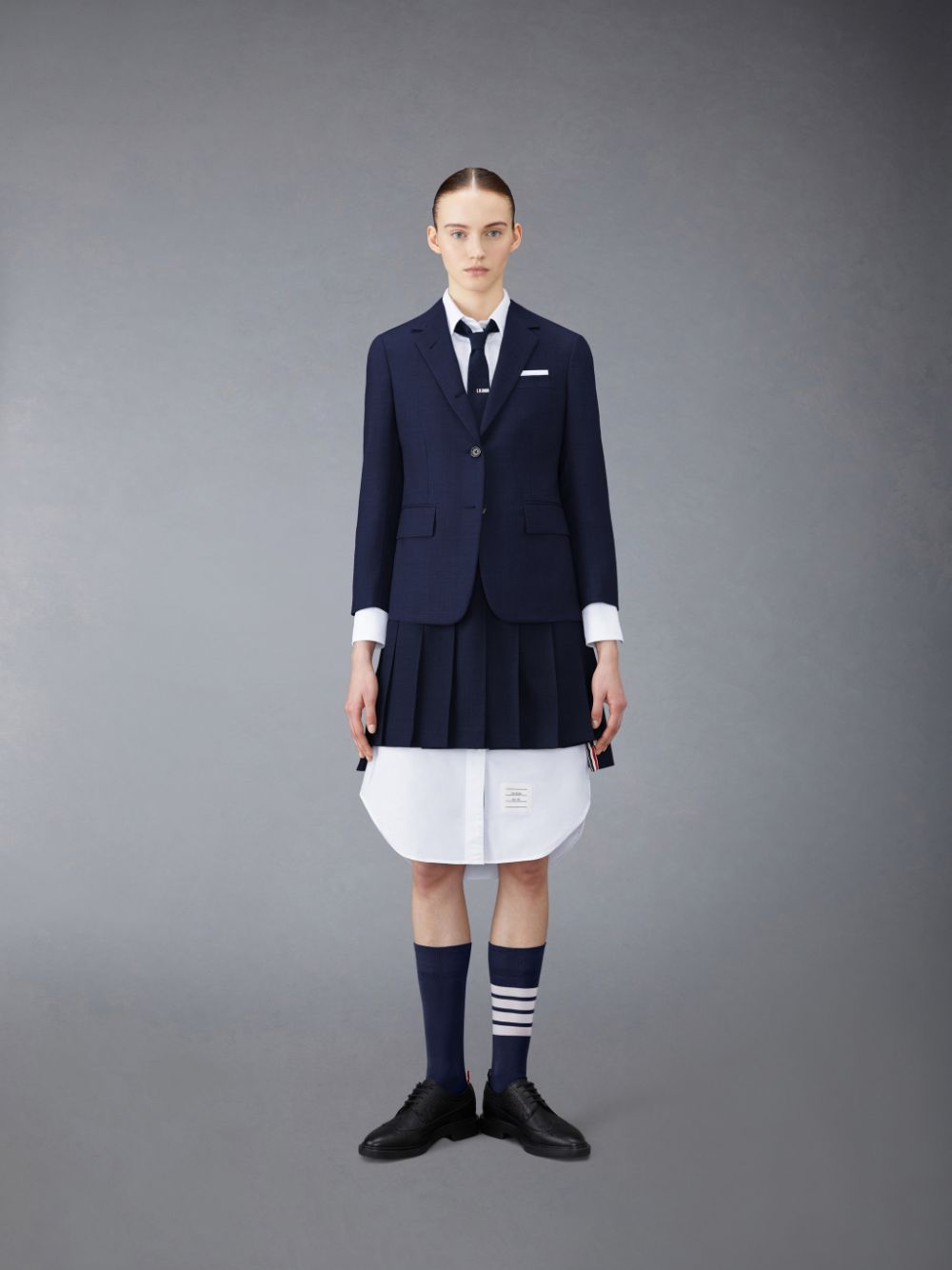 Thom Browne Twill Pleated Mini レディース スカート 青 | JGV81Z64862