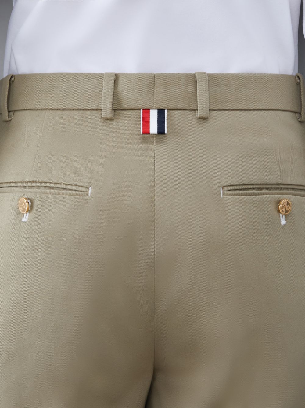 Thom Browne Twill Relaxed Pleated レディース パンツ ベージュ | NAT46B83196