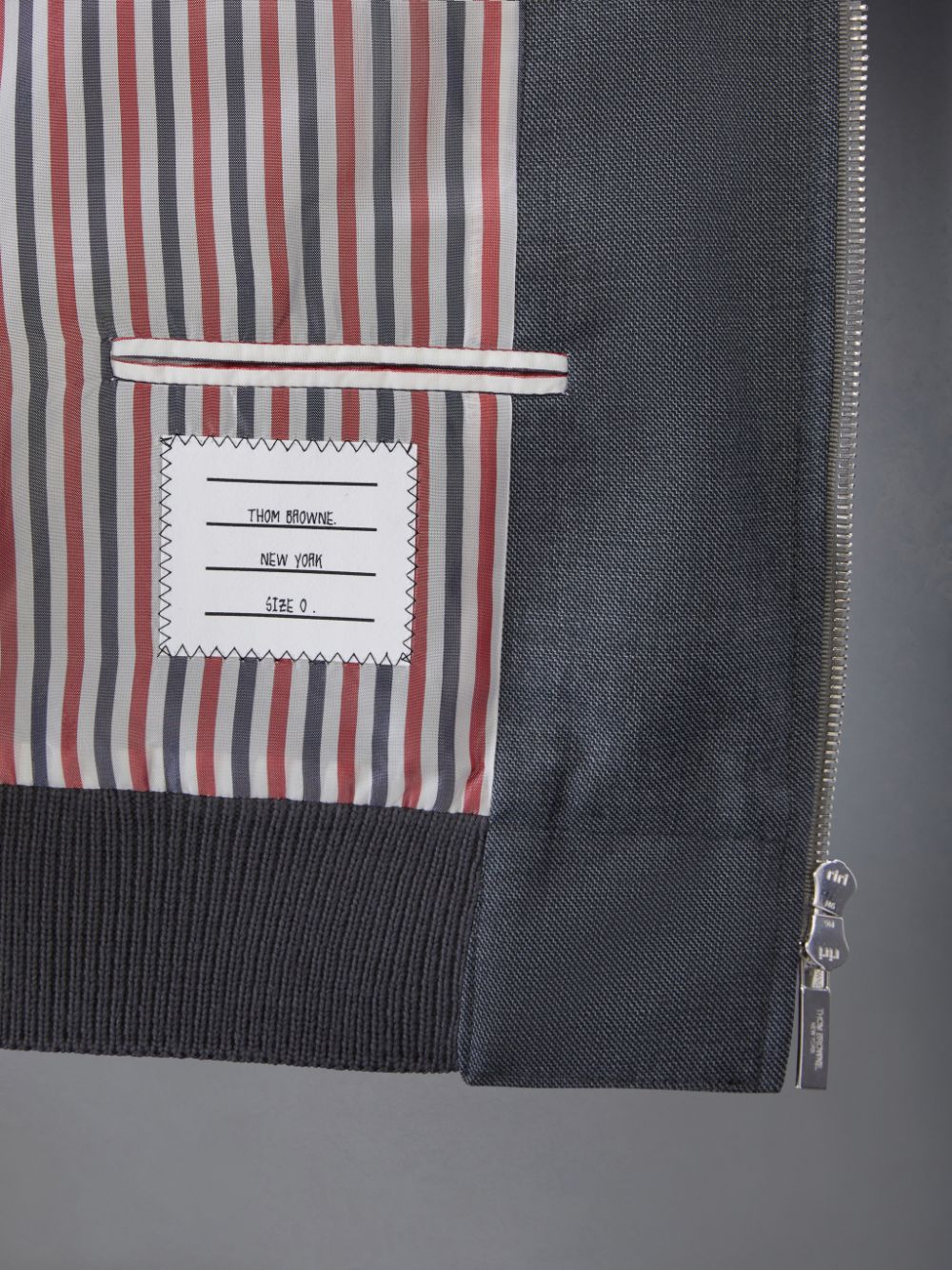 Thom Browne Twill School Uniform 4-Bar Blouson メンズ ジャケット グレー | XDK47V13084
