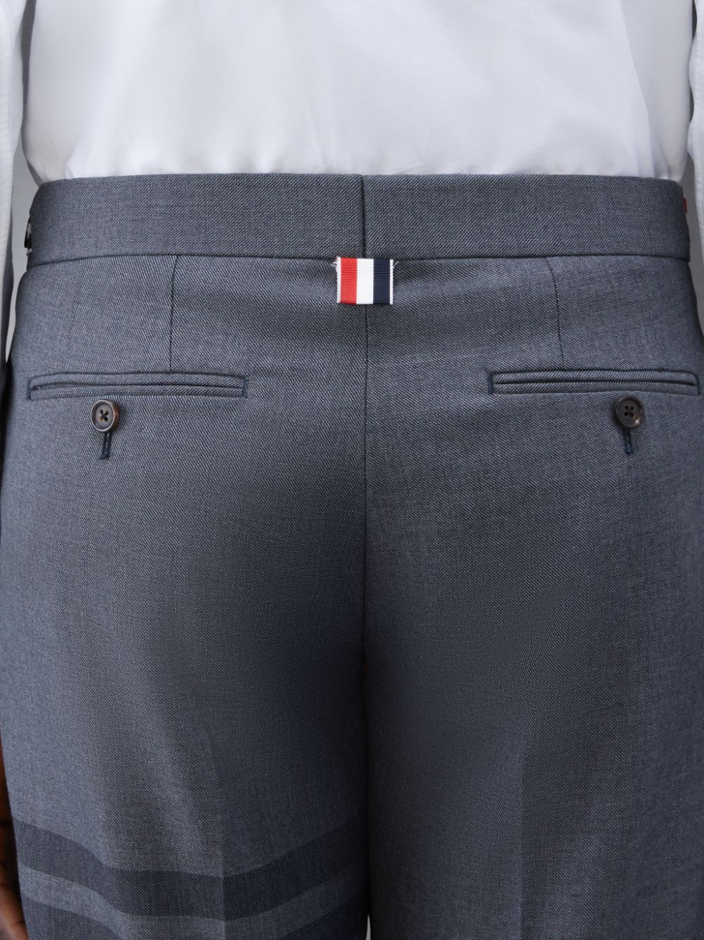 Thom Browne Twill School Uniform 4-Bar Low Rise Skinny メンズ パンツ グレー | MUW04H62938