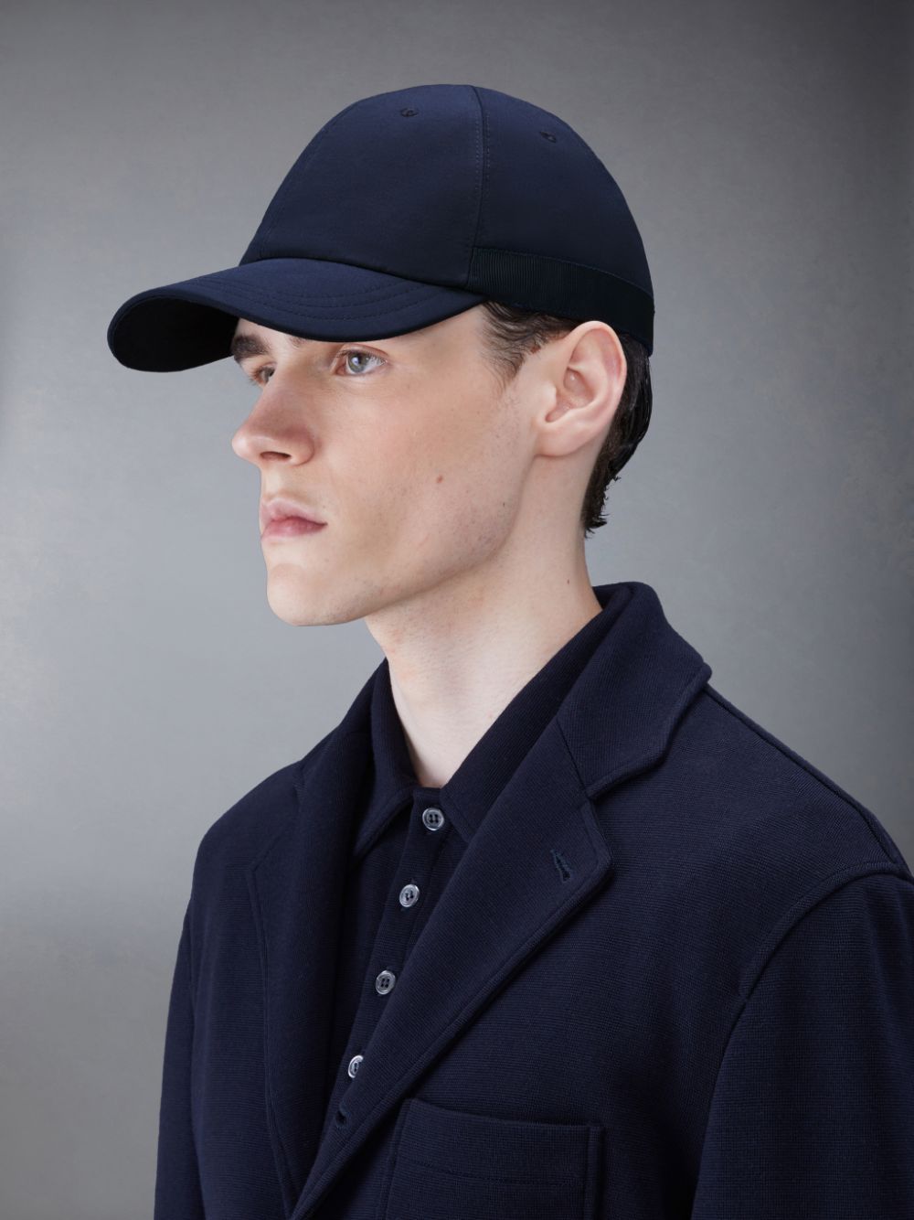 Thom Browne Typewriter Cloth Classic Baseball レディース キャップ 青 | CFO09W53668