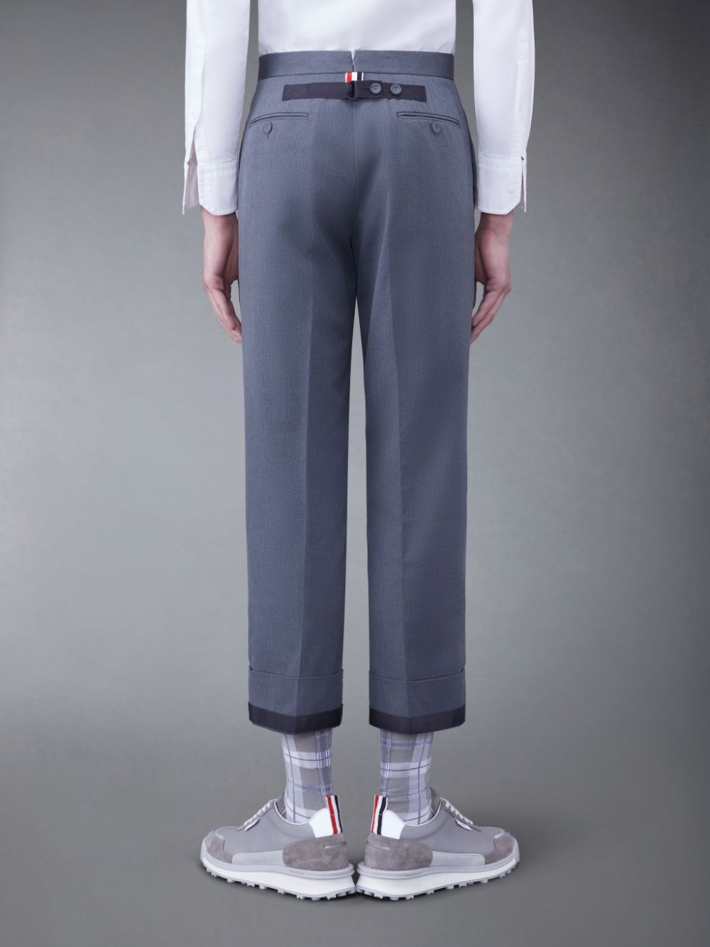 Thom Browne Typewriter Cloth Classic メンズ パンツ グレー | NON40P51829